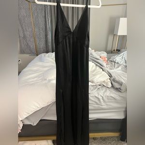 black dress with slits - show me your mumu - size small